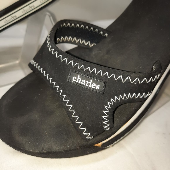 Charles David Neoprene wedge heel Sandals READ see measurements 8.5? - Picture 4 of 11